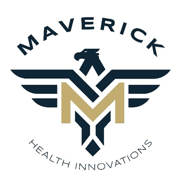 A logo of maverick health innovations